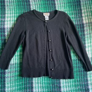 Talbots Cashmere Black Button Up